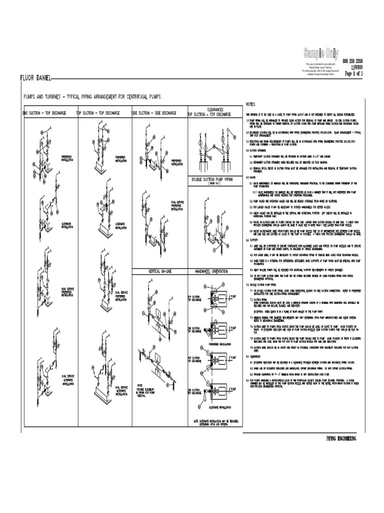 Pump Piping Arrangement | PDF