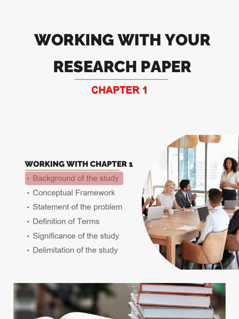 Working With Research Paper - Chapter 1 | PDF | Hypothesis | Statistics