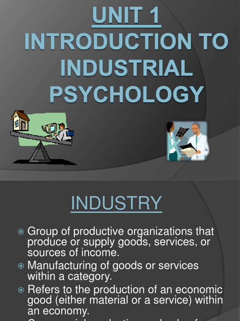 Industrial Psychology Industrial And Organizational Psychology