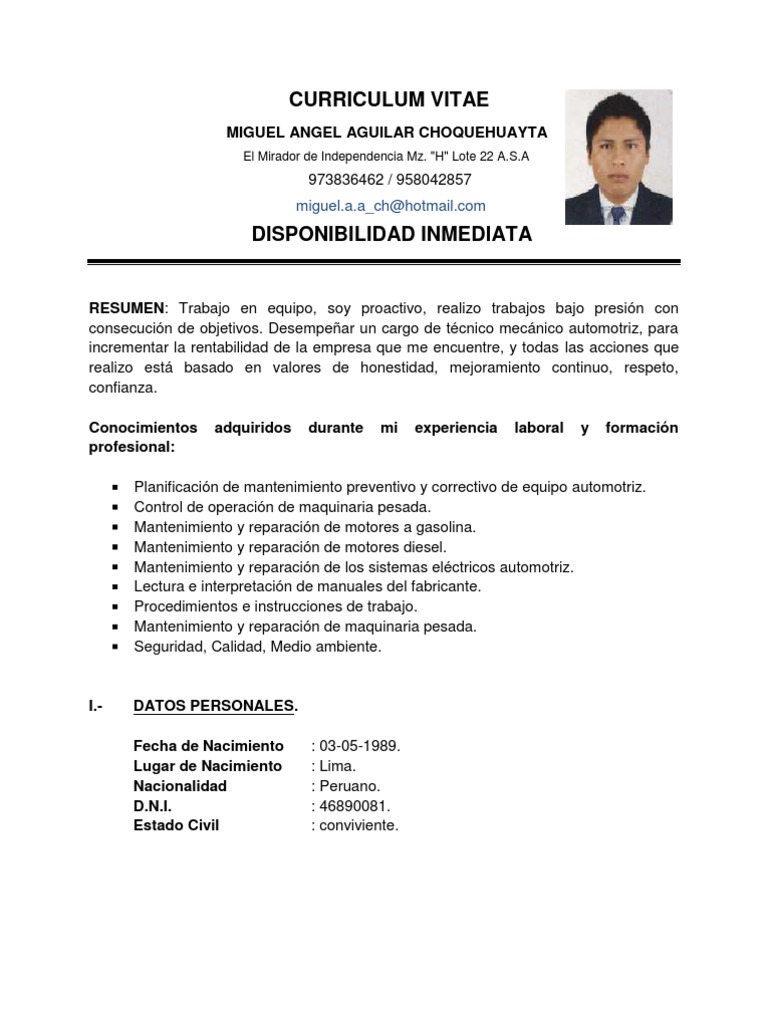 Curriculum vitae plural picture