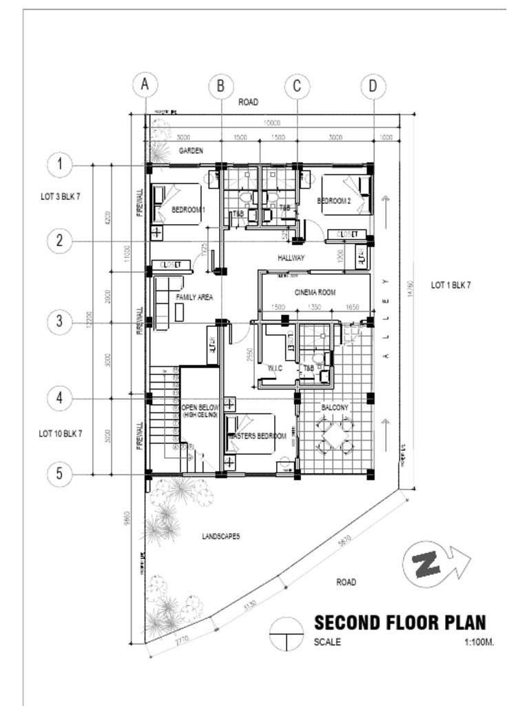 Second Floor Architectural Plan | PDF