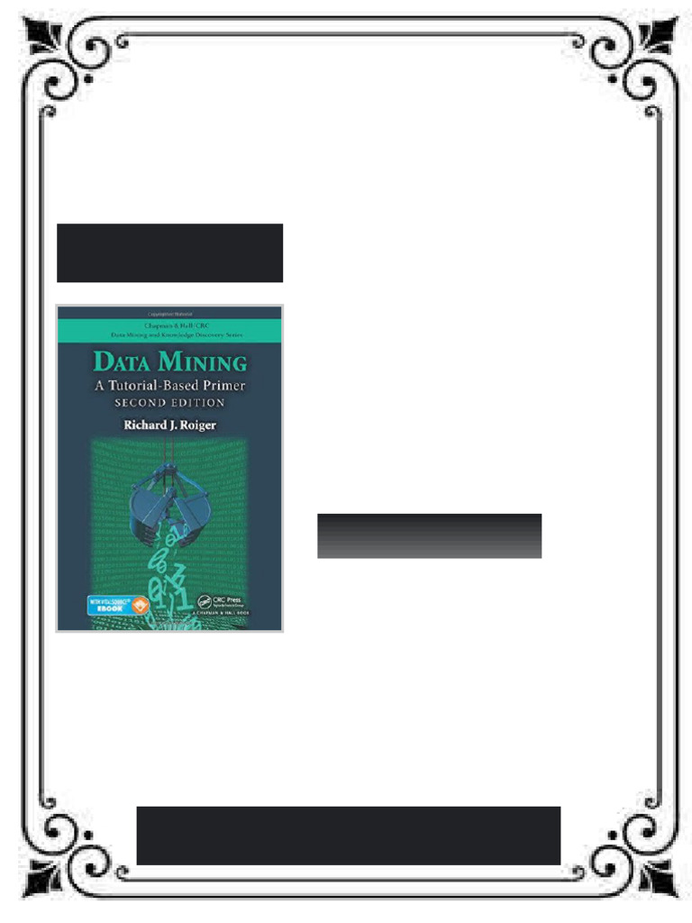 Data Mining A Tutorial Based Primer 2nd Edition Richard J. Roiger ebook ...