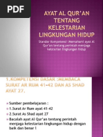 Download AYAT AL QURAN TENTANG KELESTARIAN LINGKUNGAN HIDUP by adlyv SN98100895 doc pdf
