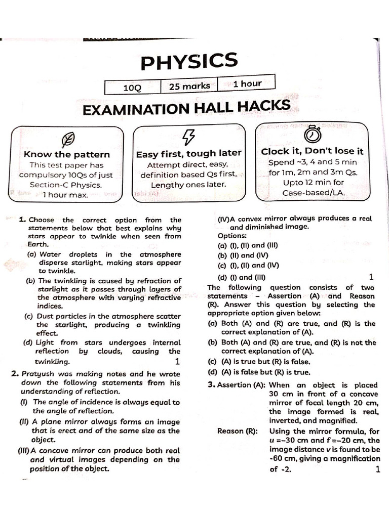 Practice Paper 4 10th | PDF