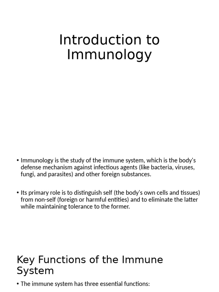 Overview of Immune System Functions | PDF | Immune System | Lymphocyte