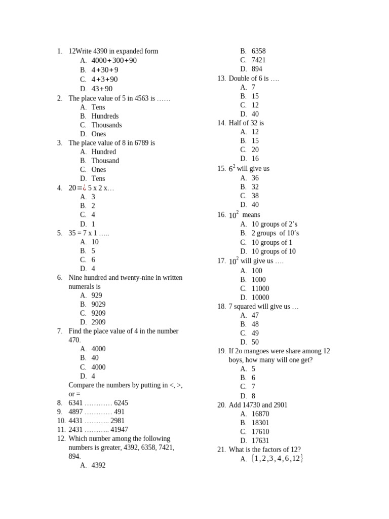 Math Practice Questions for Kids | PDF | Chess Openings | Chess Theory