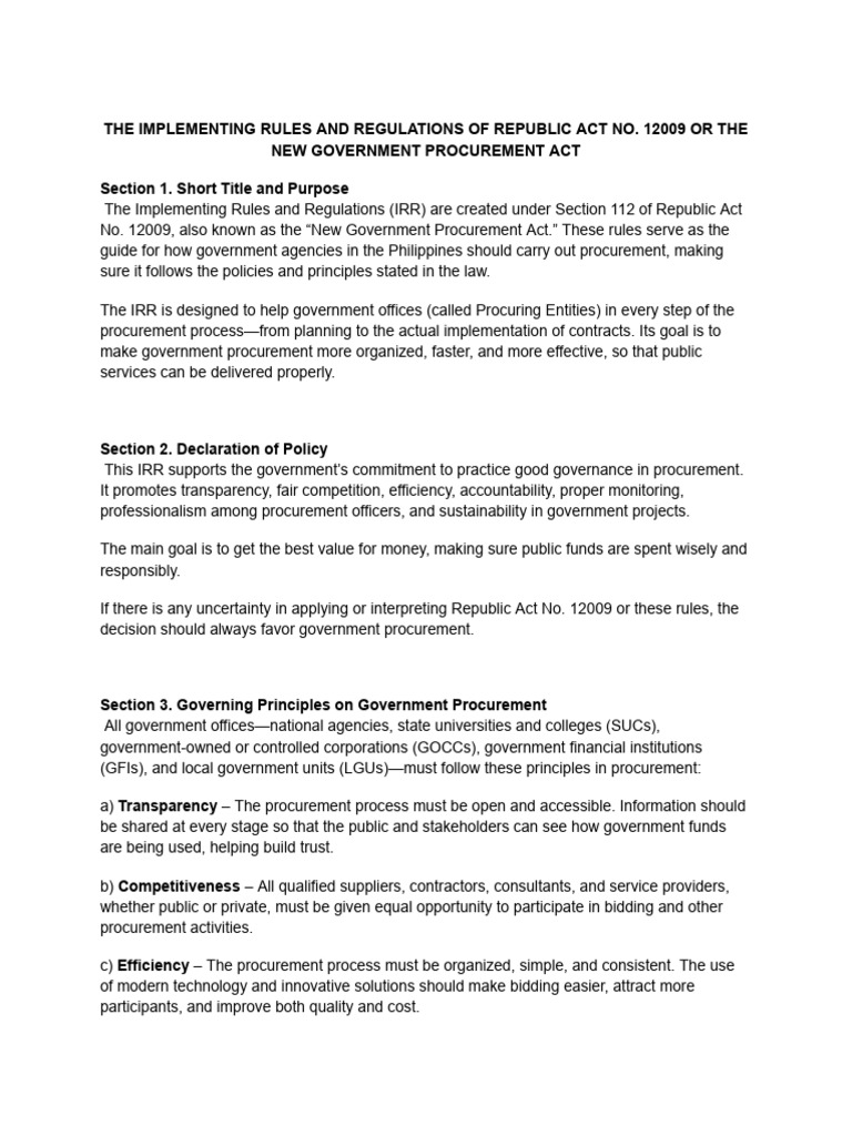 12009 the New Government Procurement Act | PDF | Life Cycle Assessment ...