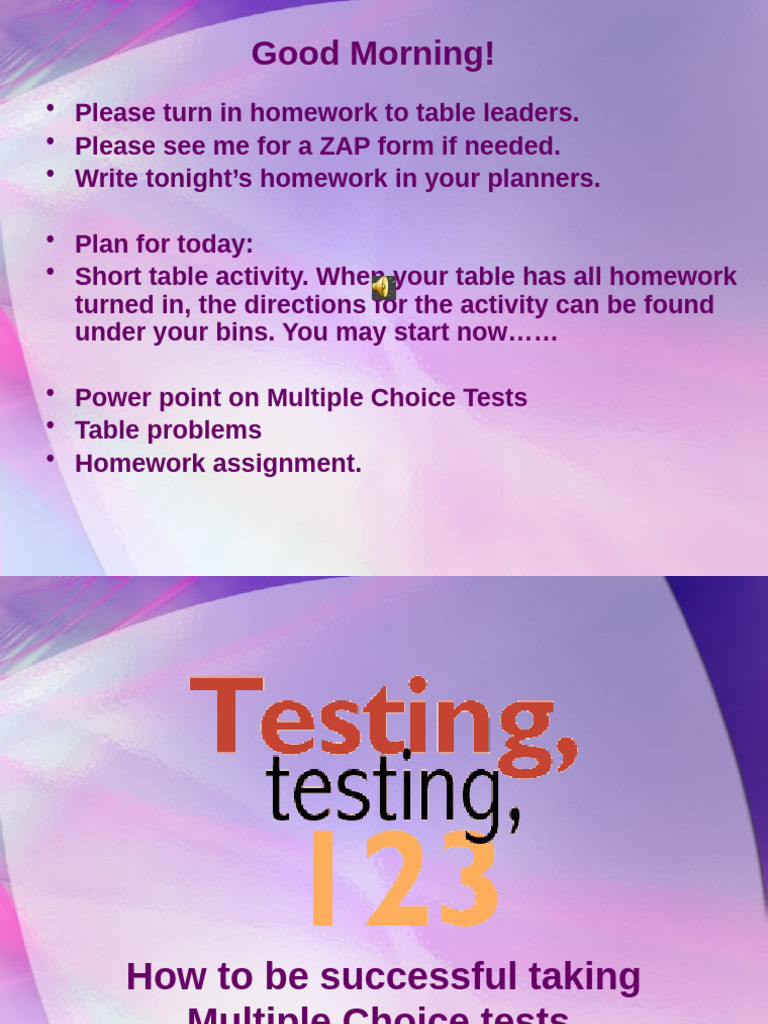 Test and Exam Strategies | PDF | Multiple Choice