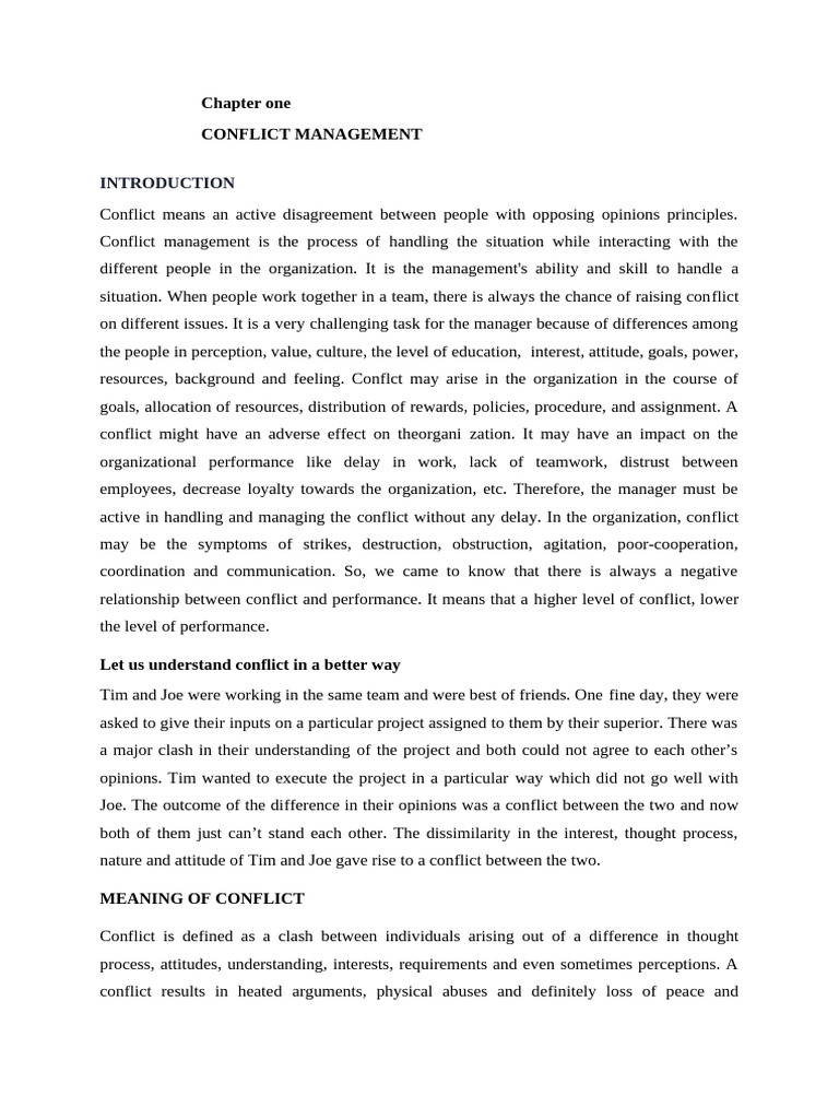 Understanding Conflict Management | PDF | Mediation | Arbitration