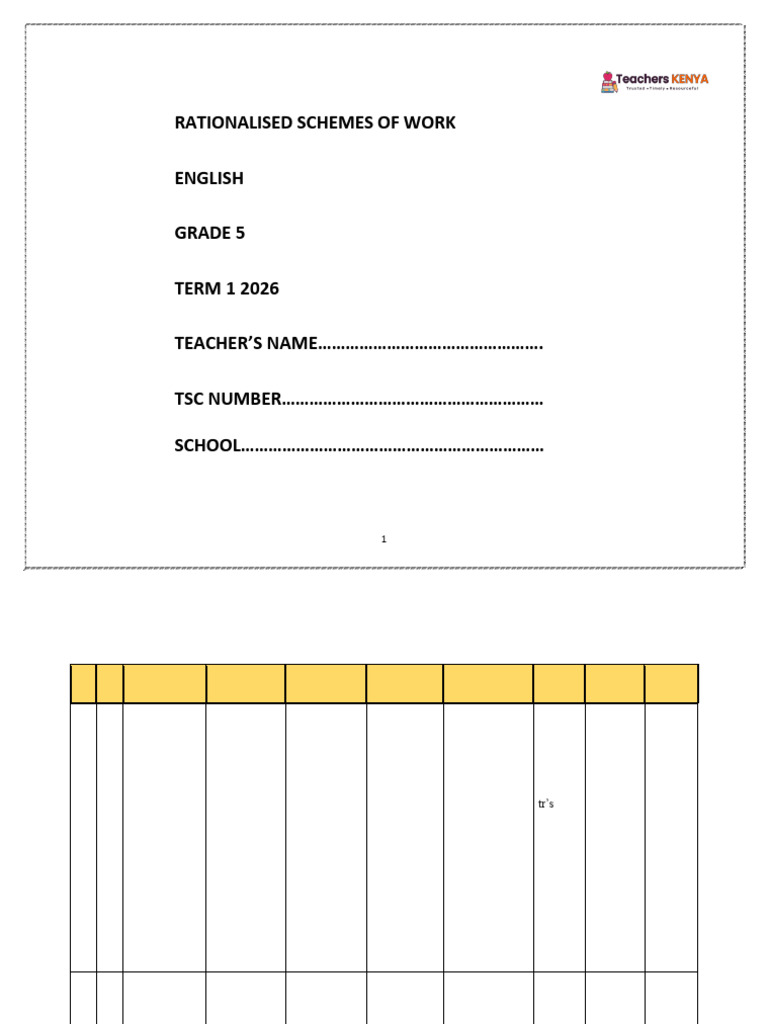 Grade 5 English Term 1 Curriculum Guide | PDF | English Language ...