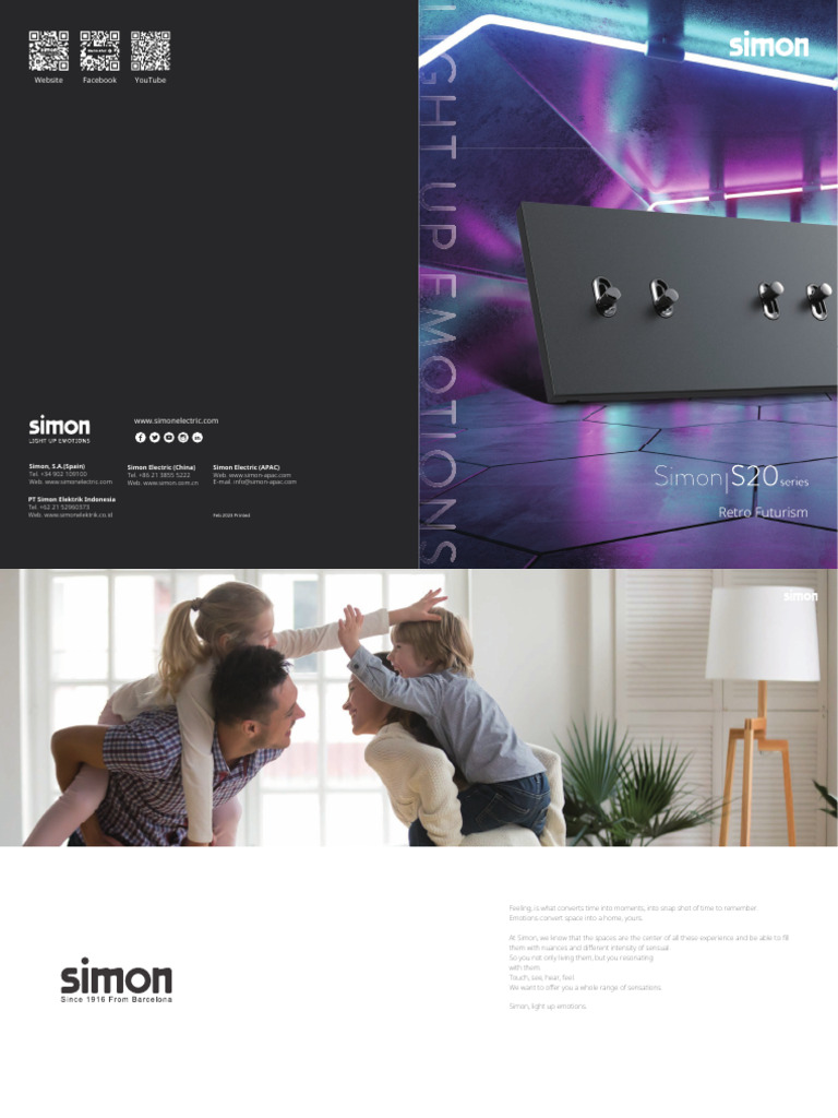 Simon Electric S20 Retro Futurism Series | PDF | Touchscreen | Electronics