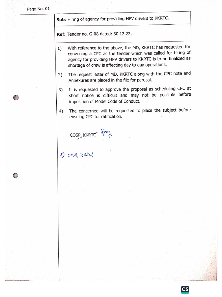 Noting Sheet | PDF