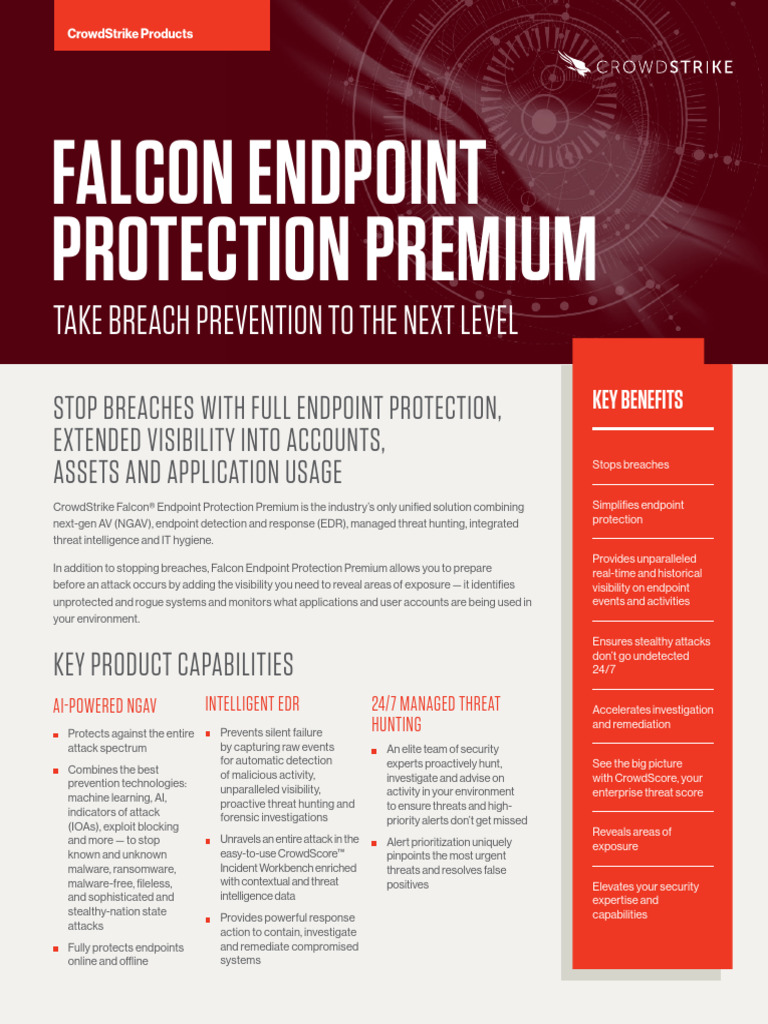 CrowdStrike Falcon Endpoint Protection | PDF | Security | Computer Security