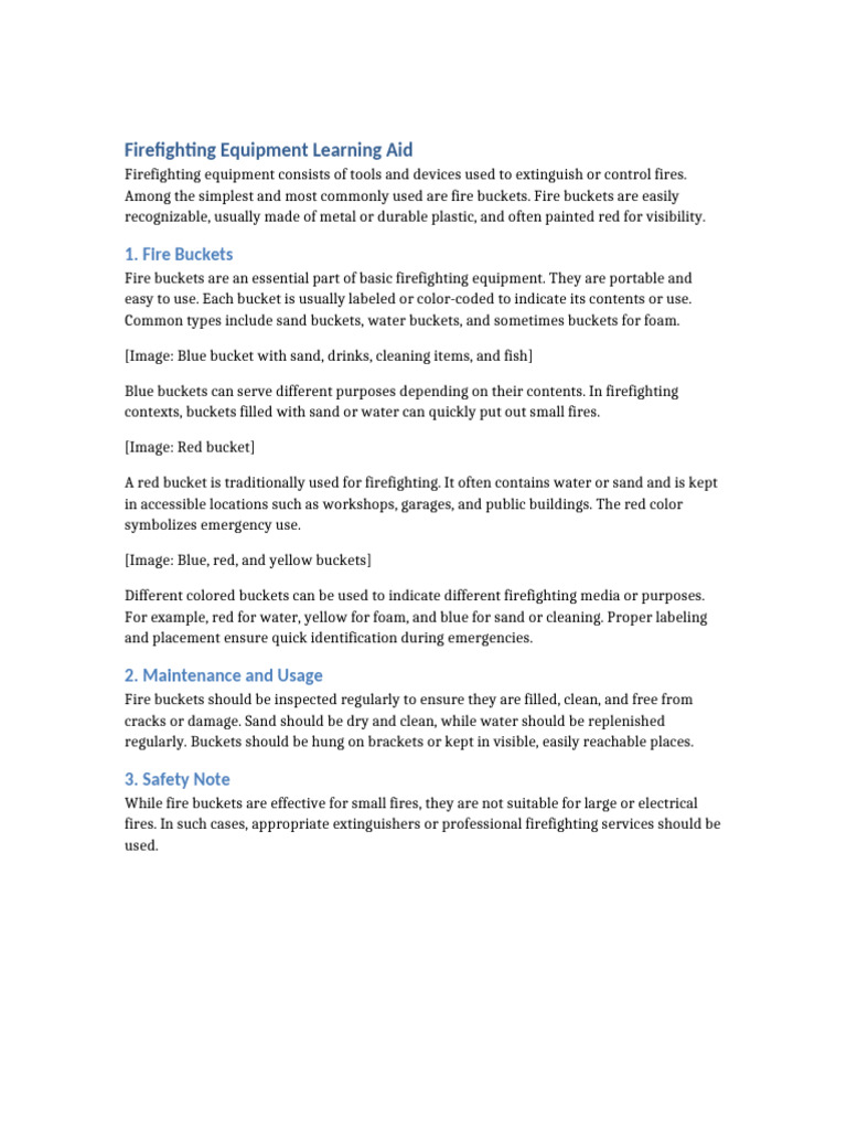 Essential Firefighting Equipment Guide | PDF