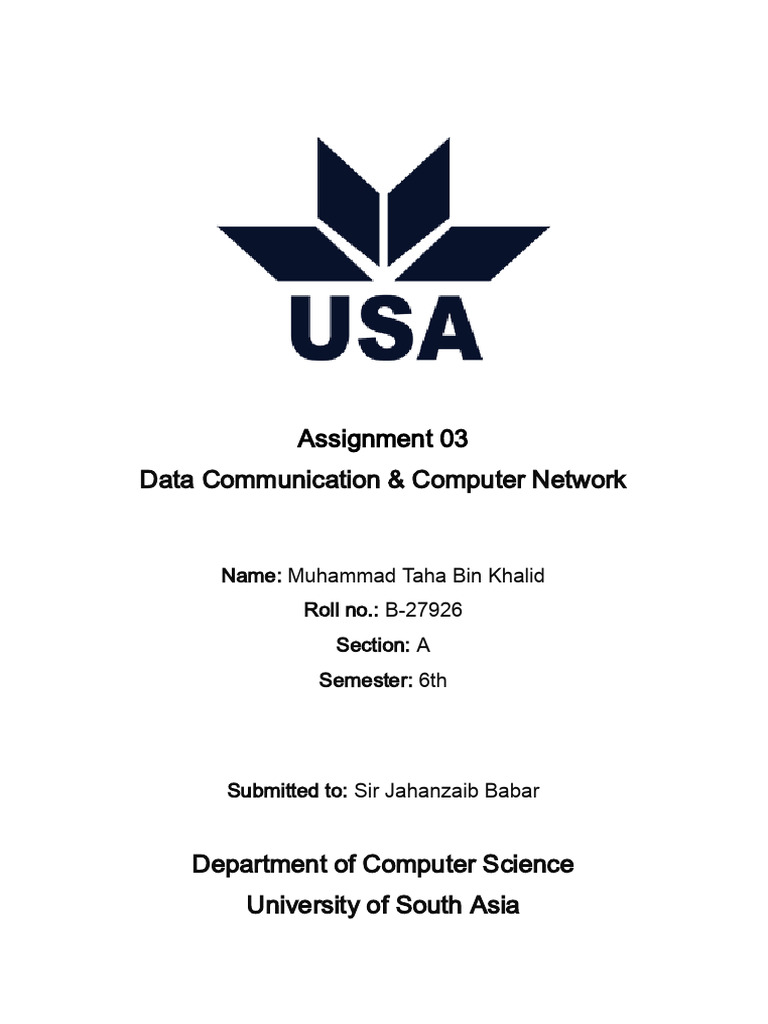 DCCN Lab Assignment 03.Docx | PDF