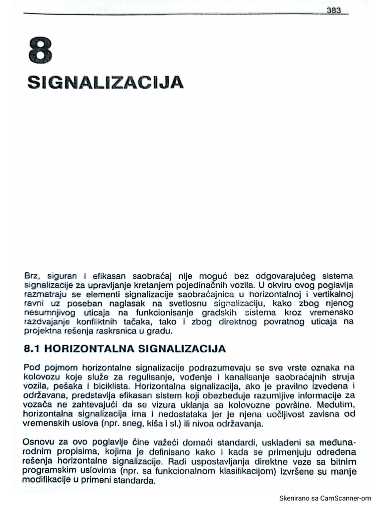 Horizontalna Signalizacija | PDF