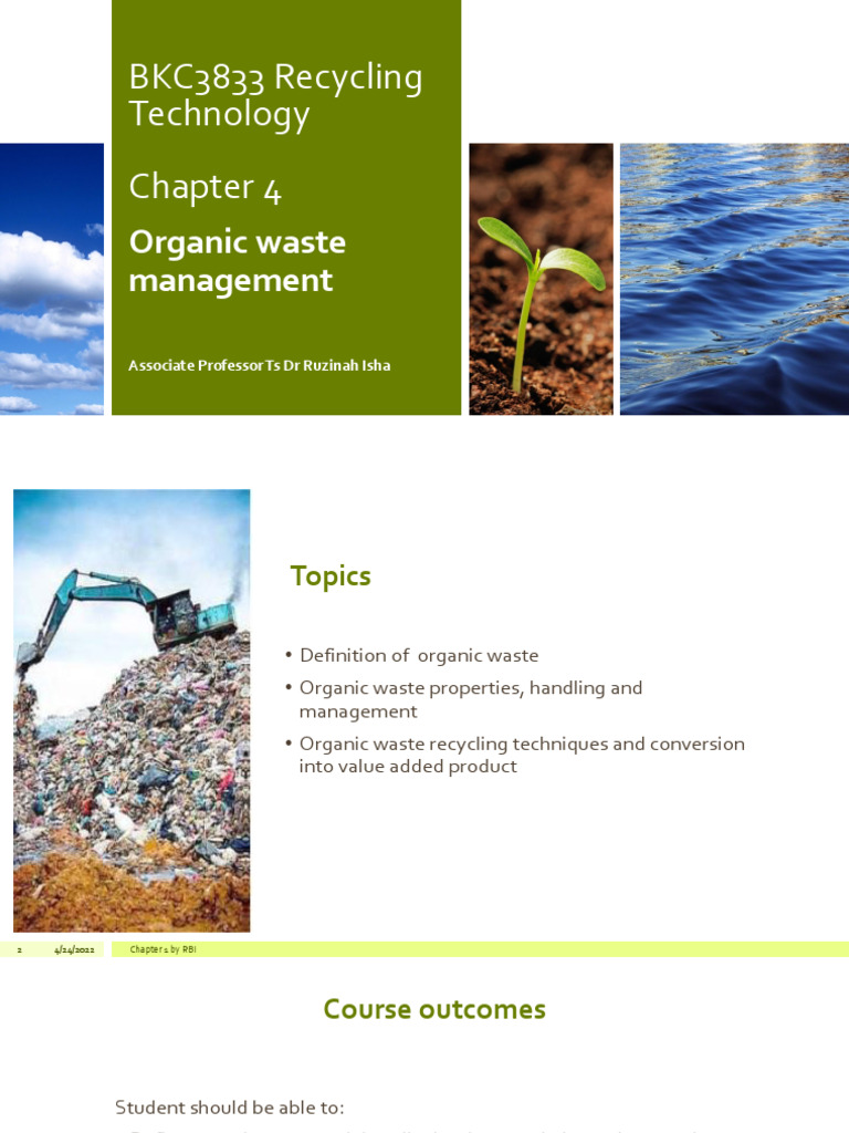 Organic Waste Management Techniques | PDF