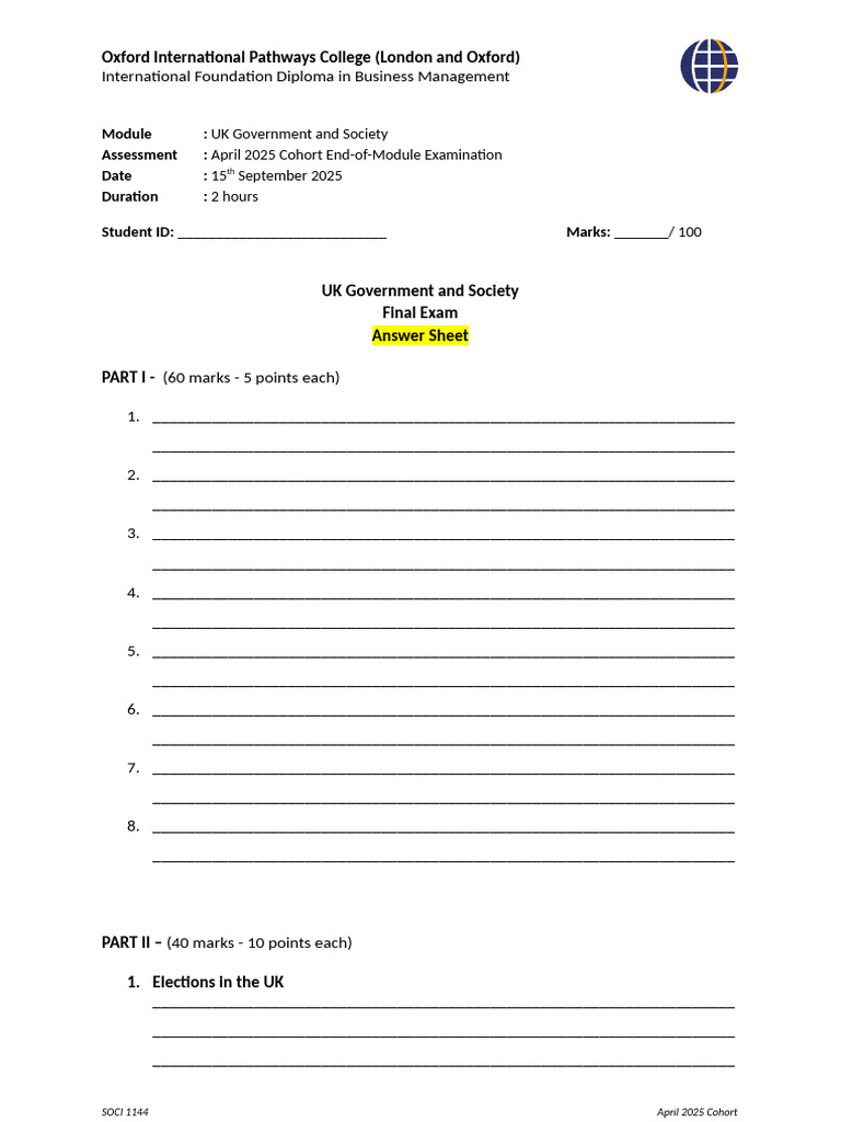 OILC Apr25 UKGS Answer Sheet | PDF | Chess Theory | Chess