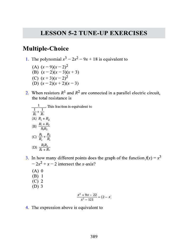 5-2, More Equation Solving, Word Problems | PDF