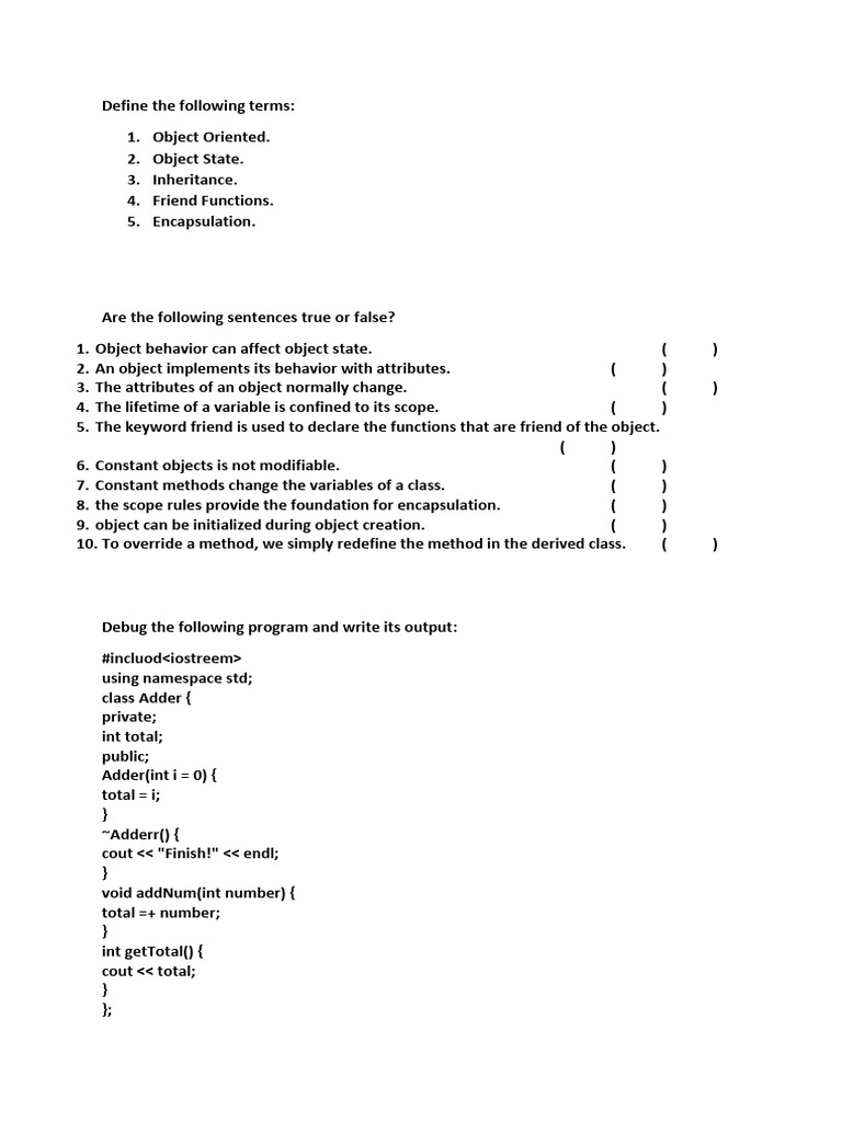 Key Object-Oriented Concepts Explained | PDF