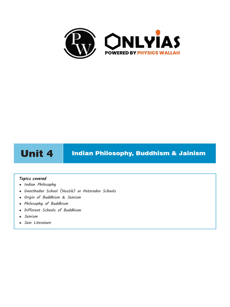 Indian Philosophy: Buddhism & Jainism Insights | PDF | Vedanta | Ātman ...