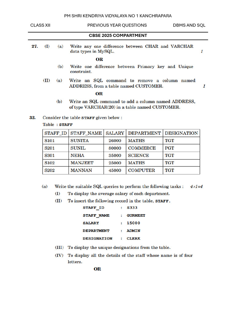 CS_PYQ_DBMS_SQL | PDF