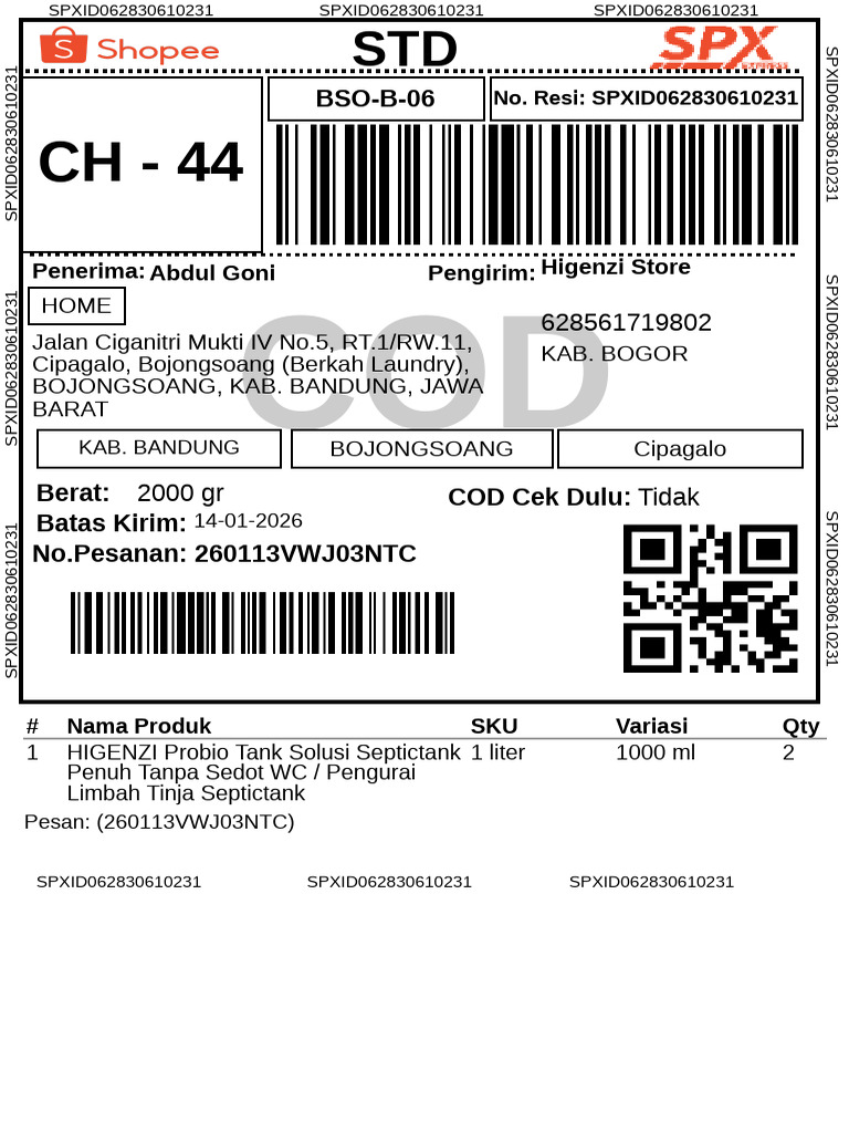 Label Pengiriman.reguler_12 (1) | PDF