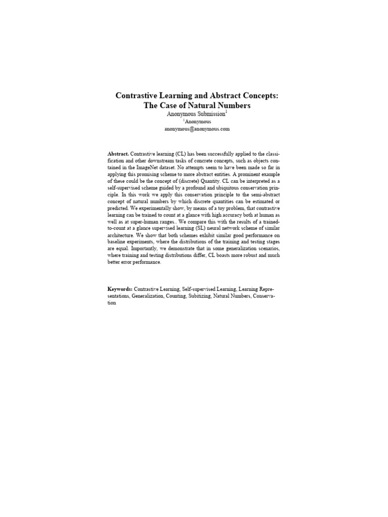 Contrastive Learning and Abstract Concepts 110224 | PDF | Concept ...