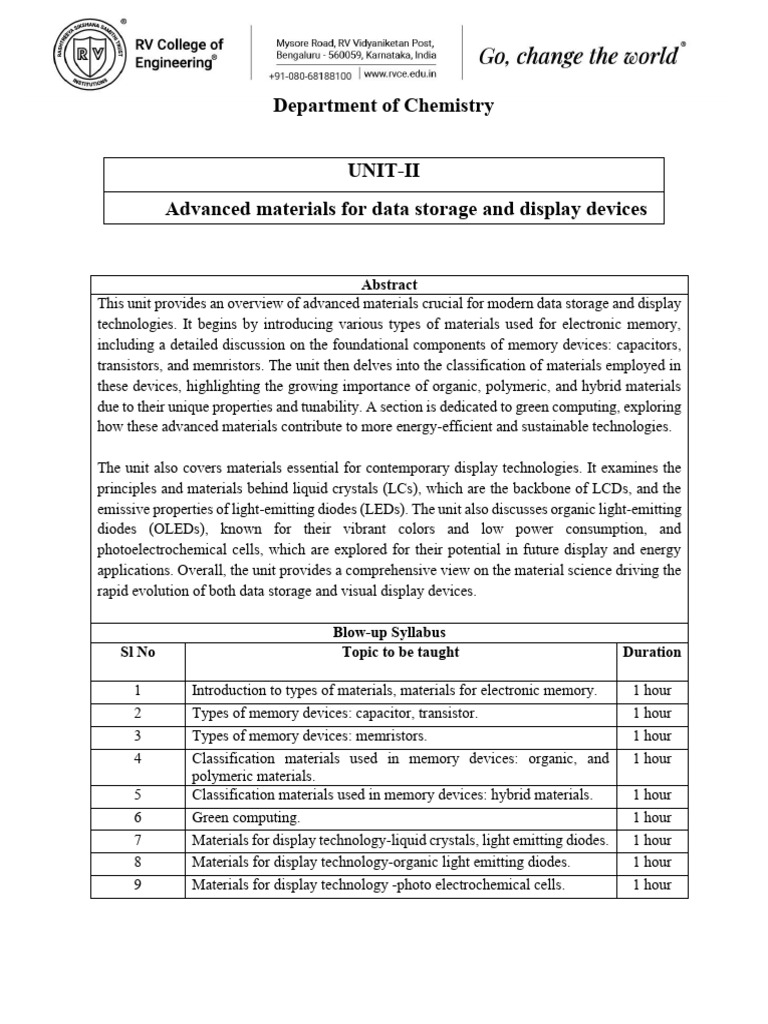 Advanced Materials for Storage & Displays | PDF | Liquid Crystal ...