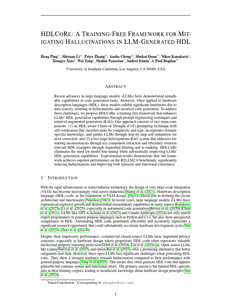 Training-Free HDL Generation Framework | PDF | Hardware Description ...
