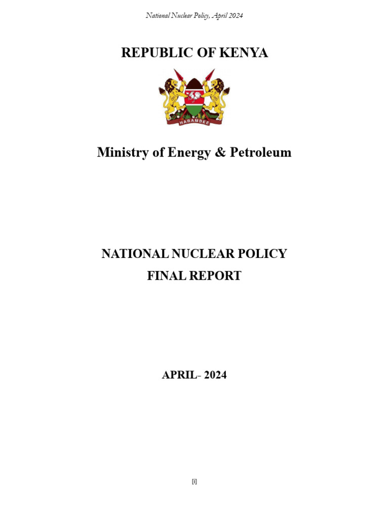 Draft-National-Nuclear-Policy-April-2024 | PDF | International Atomic ...
