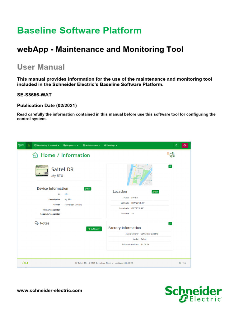Baseline Software Platform User Manual | PDF | Web Application | Software