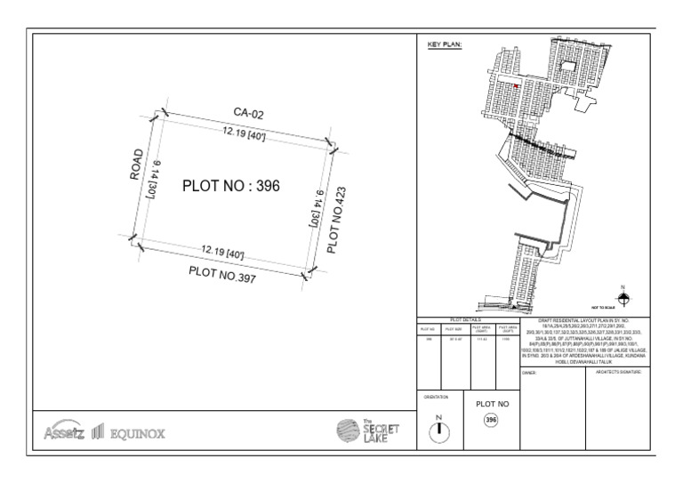 Draft Residential Layout Plan Details | PDF