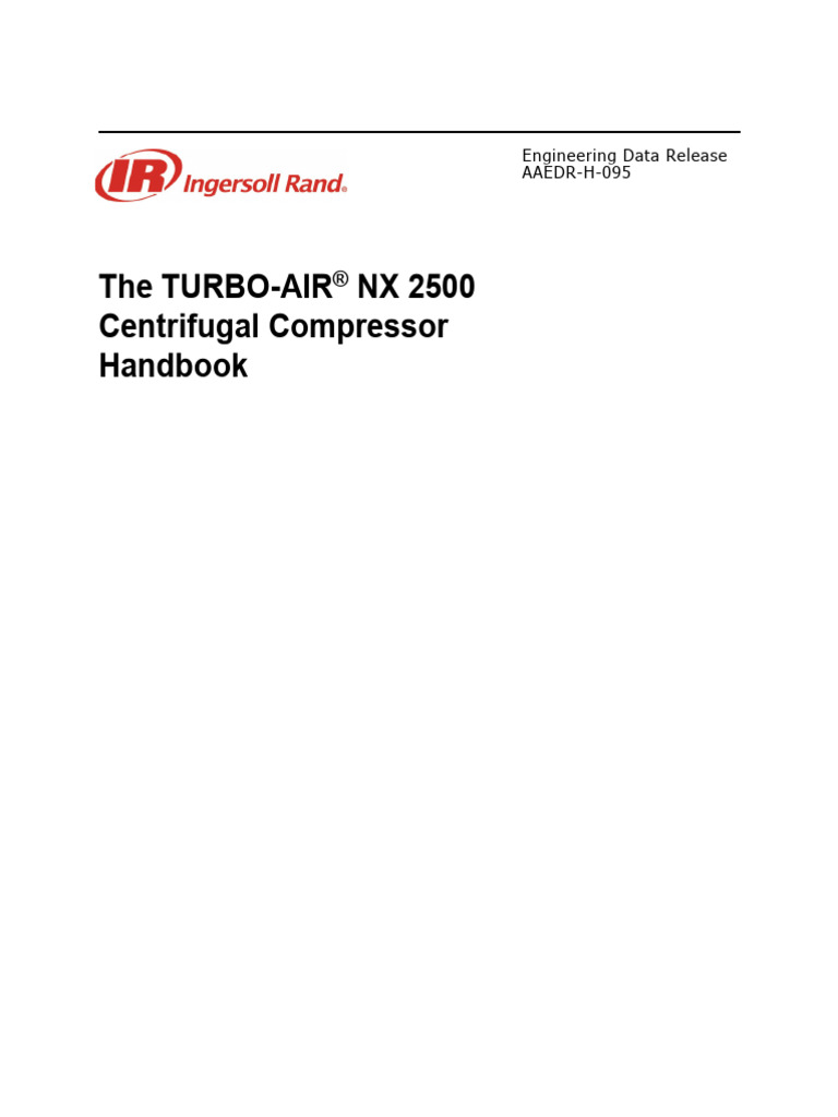 TURBO-AIR NX 2500 Compressor Handbook | PDF | Bearing (Mechanical ...