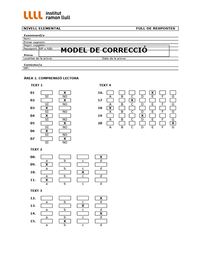 Model 2 Elemental Solucionari | PDF