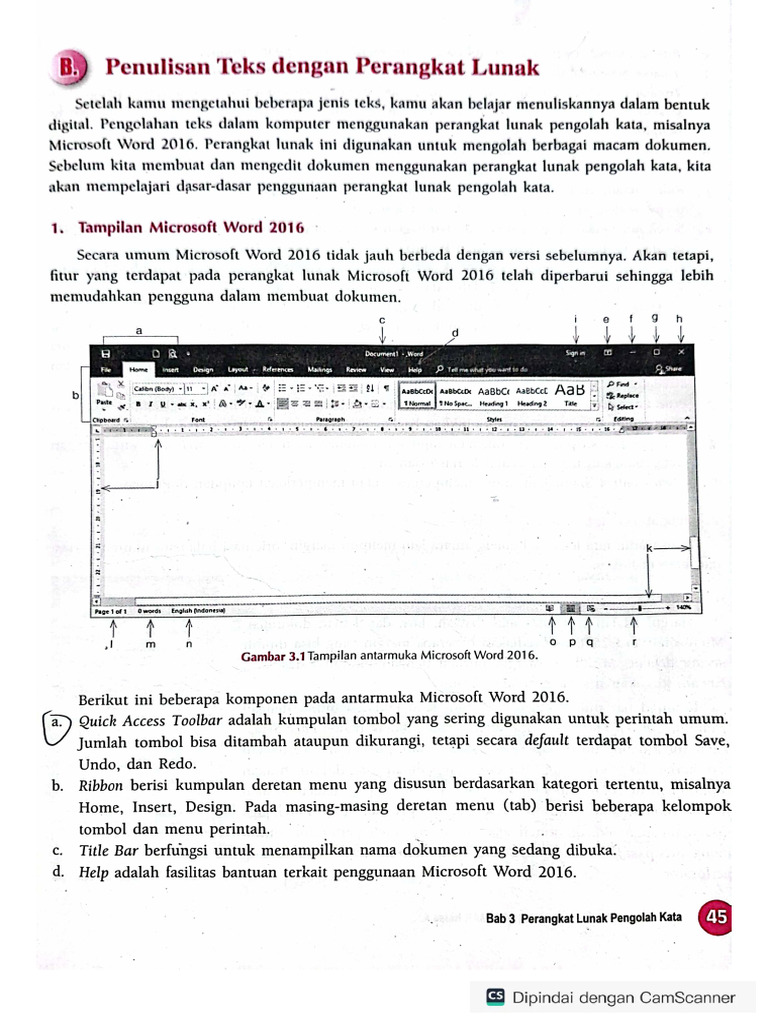 Materi mcword | PDF