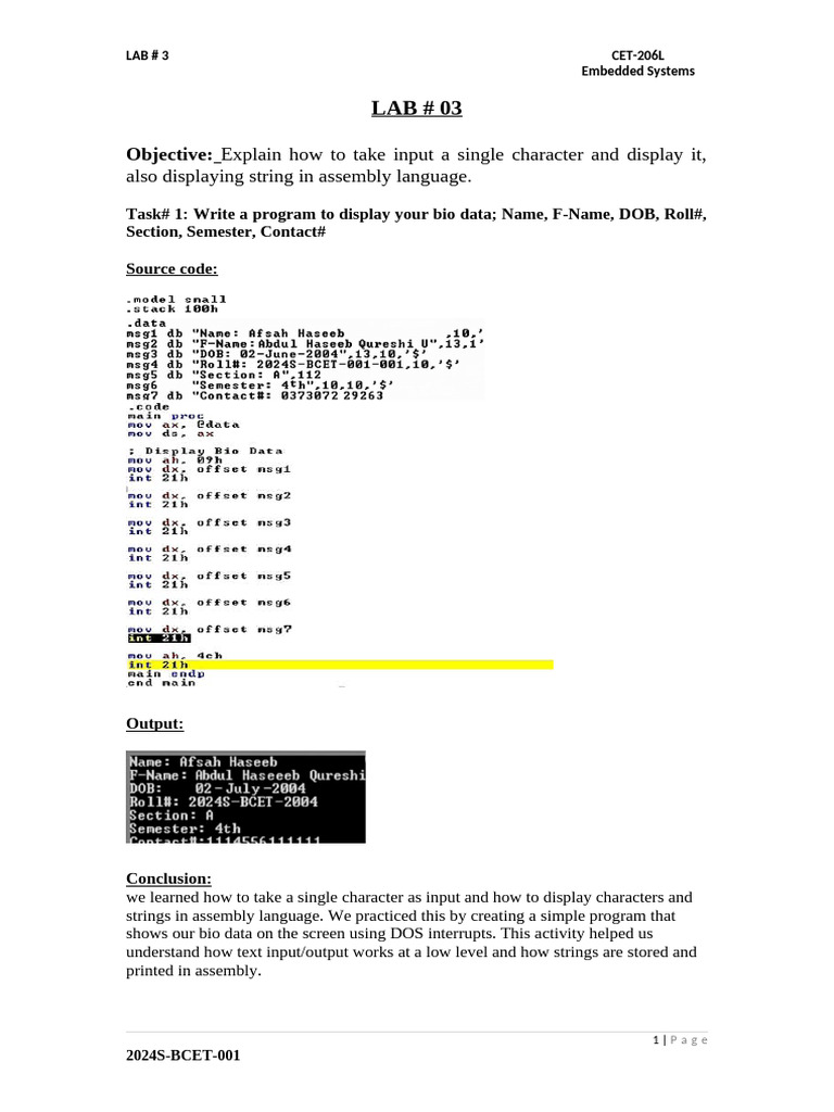 Es Lab 3 | PDF