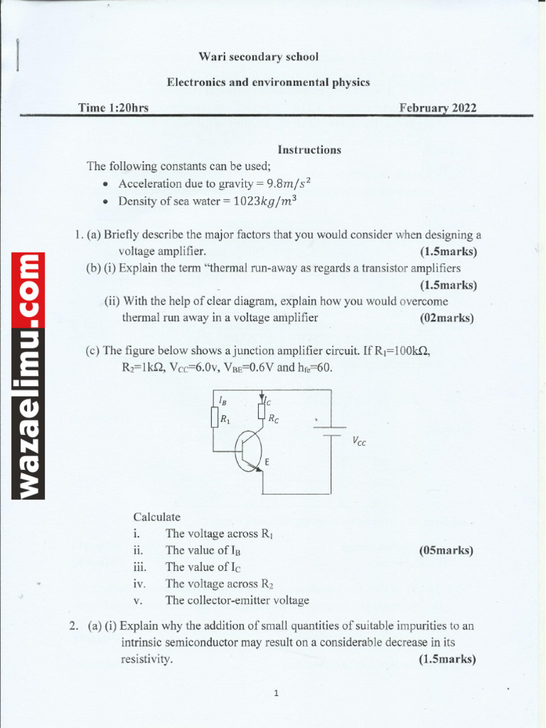 Electronics and Environment Physics | PDF