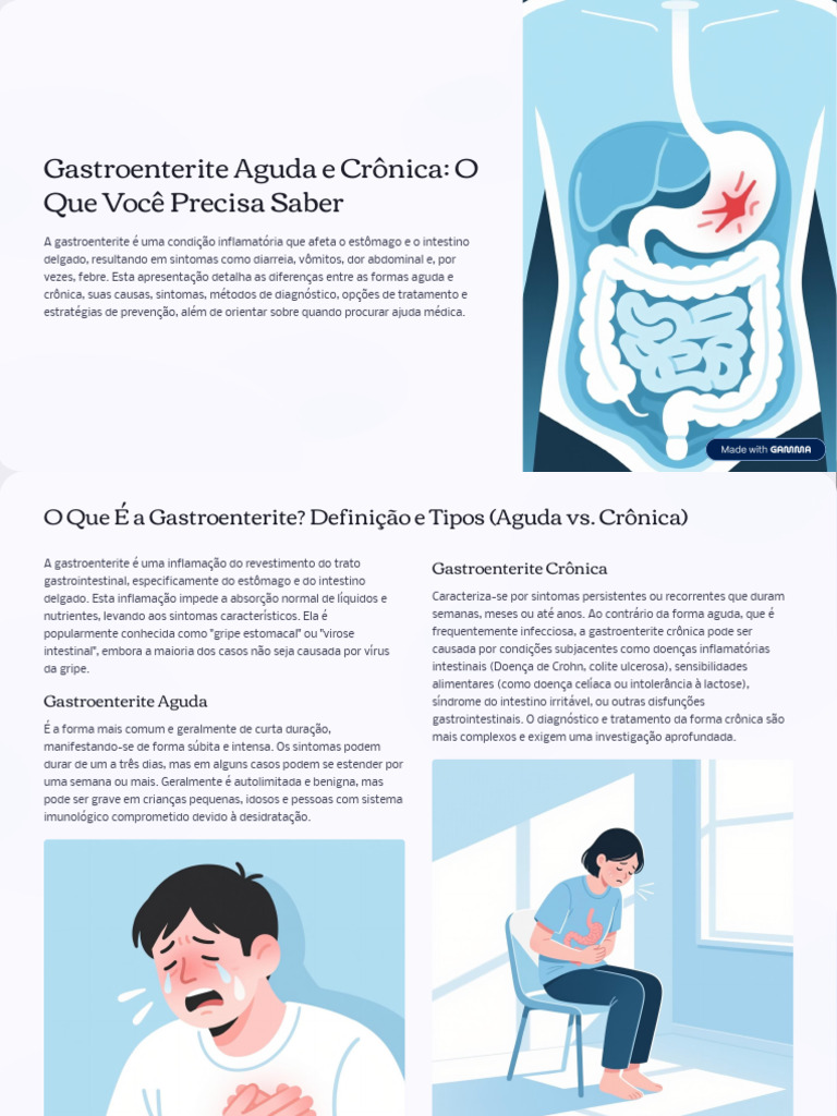 Gastroenterite: Sintomas, Causas e Tratamento | PDF | Diarreia ...