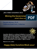 Mining The Government For Data 2012