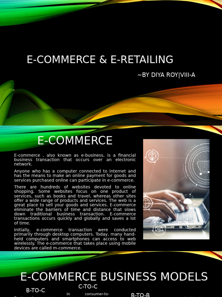 E-Commerce and E-Retailing Explained | PDF | E Commerce | Economies
