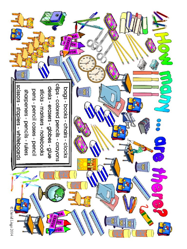 Classroom Obj How Many | PDF