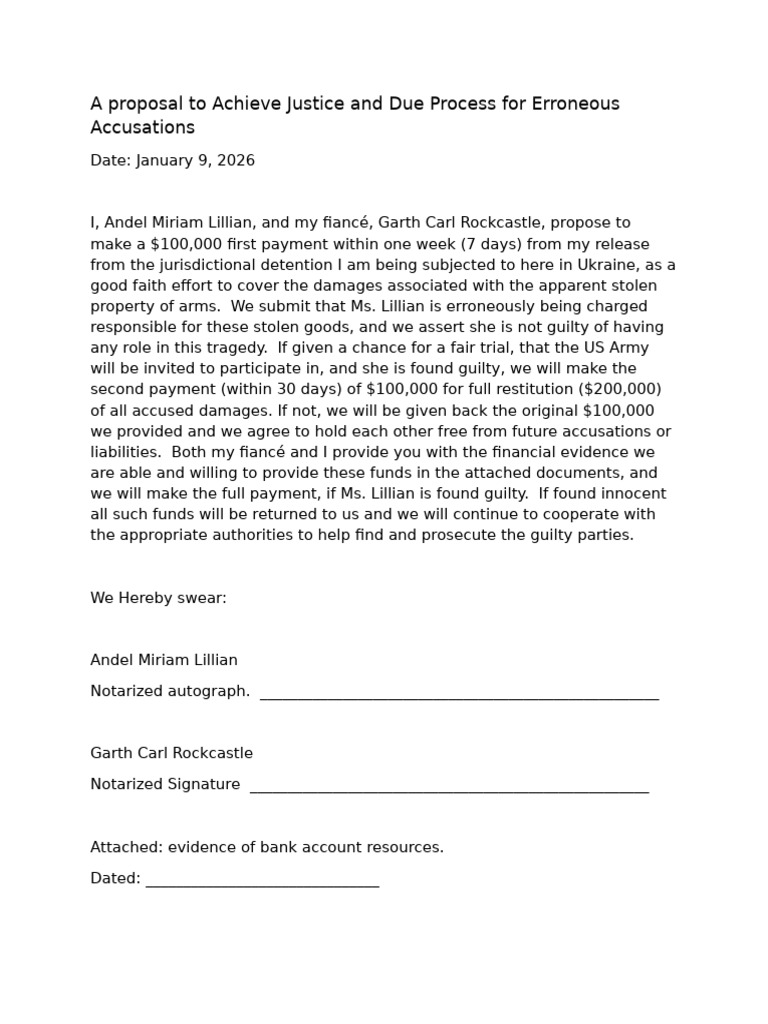 Proposal for Justice in False Accusations | PDF