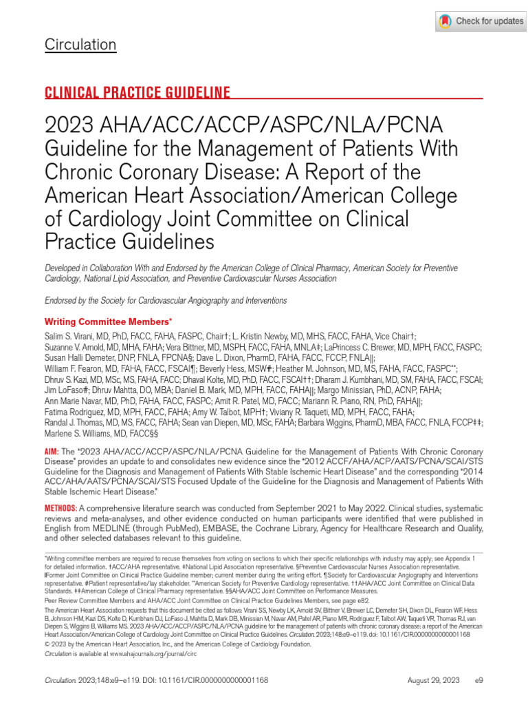 2023 AHAACCACCPASPCNLAPCNA Guideline for the Management of Patients ...