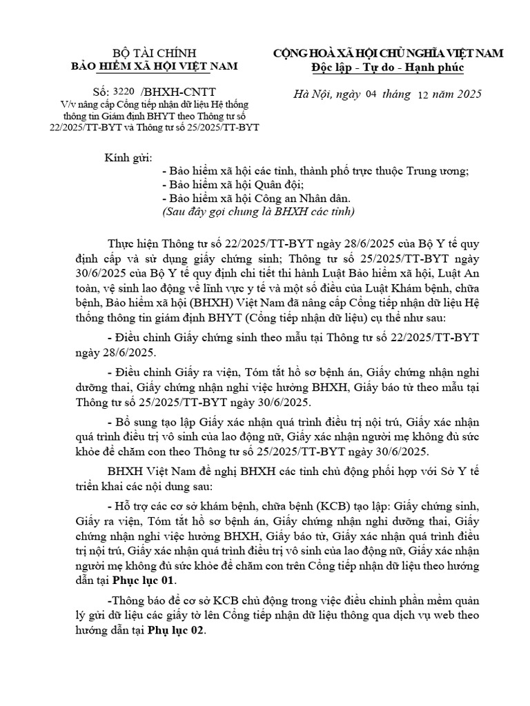 BHXH Các Tỉnh PIS Theo TT 22 25 | PDF