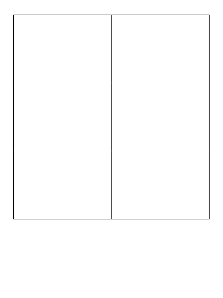 Flashcards Final Print | PDF