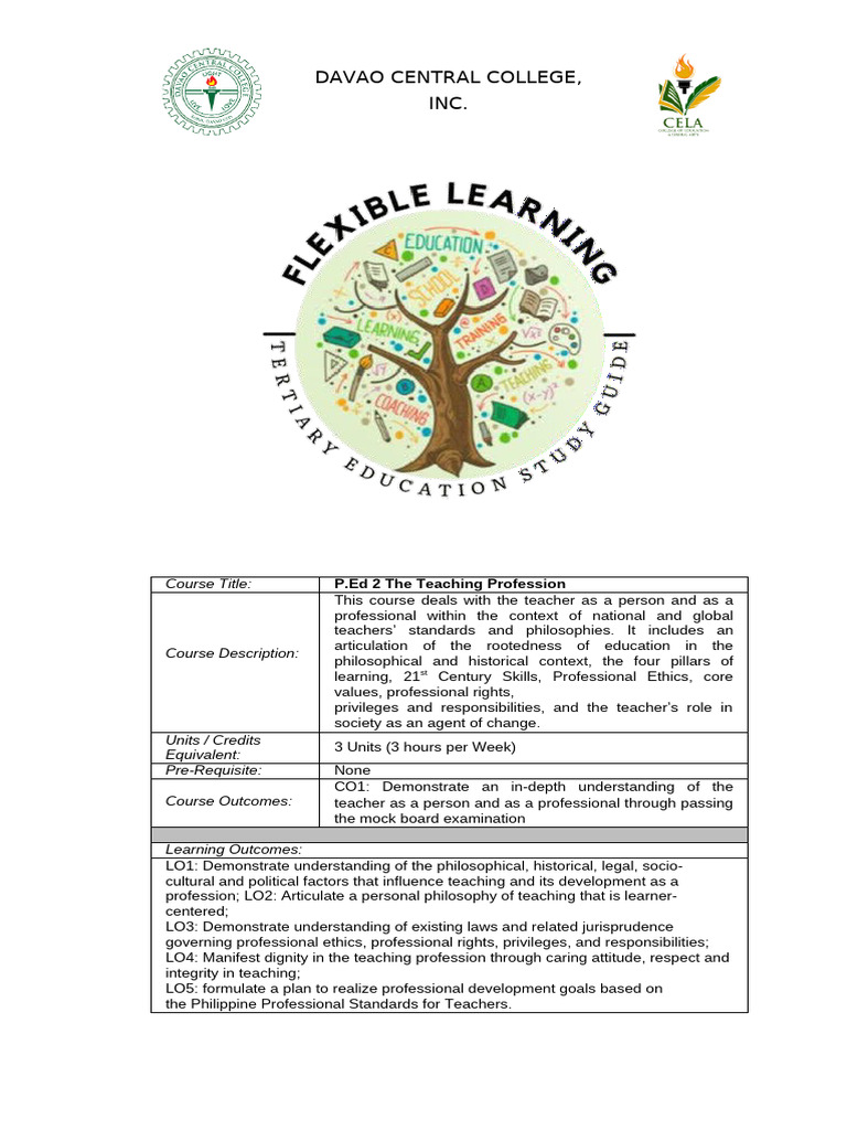 Teaching Profession Course Overview | PDF | Teachers | Teacher Education
