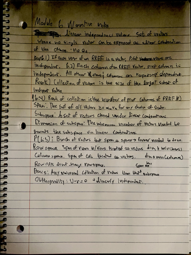 Module 6 Notes | PDF