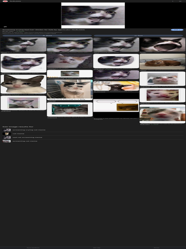 Sad Cat Meme Stickers and Templates | PDF | Computer Network | Cultural ...